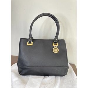 Anne Klein Black Satchel Handbag Purse